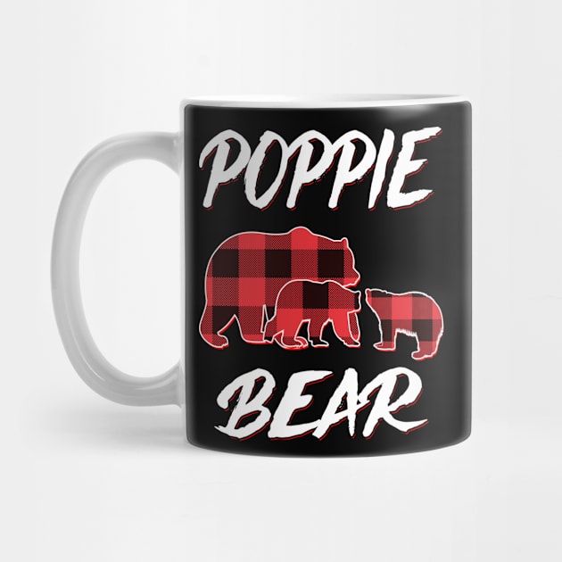 Poppie Bear Red Plaid Christmas Pajama Matching Family Gift by intelus